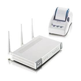 ZyXEL N4100 802.11b g n Hotspot Gateway with SP-300E Service Gateway Printer by