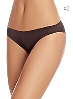 Selene Pack x 2 Braguitas Malaury (Marrón)