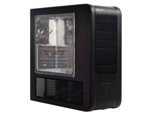 SilverStone Aluminum Body ATX Full Tower Case TJ07B-W (Black)