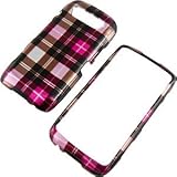 Plaid Hot Pink Protector Case for BlackBerry Torch 9850 9860