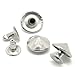 Housweety 100 Sets Silver Tone Cone Spike Rivet Studs Spots 12mm(4/8