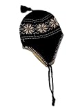 Kendall Drive Nordic Ear Flap Fleece Lined Jacquard Knitting Beanie - Thick & Heavy (4 Colors Available)