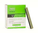 GREX GNS18-20 18 Gauge 1/4-Inch Crown 3/4-Inch Length Galvanized & Coated Staples (5,000 per box)