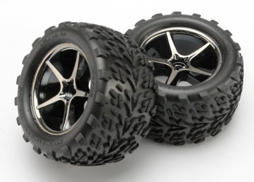 Gemini Blk Chrome Wheels,Talon Tires (2): 1/16 ERV 41y6pb%2B3DDL Gemini Blk Chrome Wheels,Talon Tires (2): 1/16 ERV