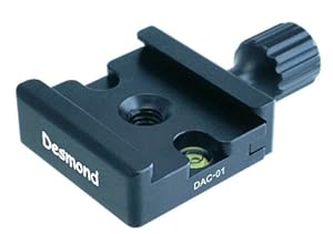 Desmond DAC-01 50mm QR Clamp 3/8-inch w 1/4-inch Adapter Arca Compatible for Tripod Head