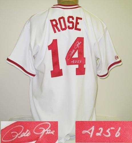 Pete Rose Autographed/Hand Signed Cincinnati Reds Jersey