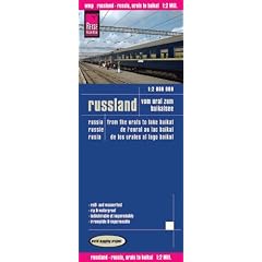 Russland vom Ural zum Baikalsee 1 : 2 000 000: Kartenbild 2seitig, exakte H�henlinien, H�henschichten-Relief, GPS-tauglich durch Gradnetz, ... ... ausf�hrlicher Ortsindex, rei�- und wasserfest