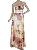 Ever Pretty Floral Printed Rhinestone Tropical Long Feminine Evening Dresses 09300