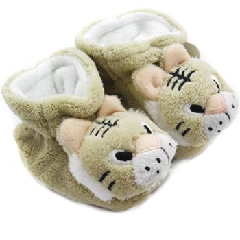KF Baby Animal Soft Sole Booties, for 3-12 Months – Tiger 41y6tVeoaTL Baby Animal Booties: Tan Panda Baby Booties