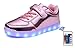 Slevel Kids Pink 16 Colors LED Light Up Shoes With Remote Flashing Sneakers - 2 M US Little Kid