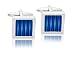 Blue Stripe Design Fashion Cufflinks 10090