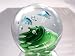 Murano Design Hand Blown Glass Art Twins Dolphin Crystal Paperweight