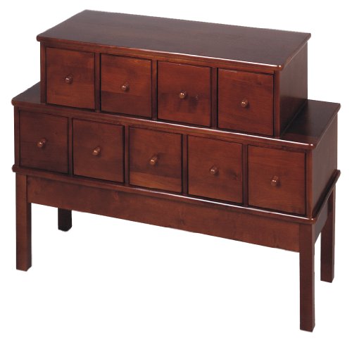 Leslie Dame 9-Drawer CD,DVD Storage Cabinet in Walnut Leslie Dame 9-Drawer CD,DVD Storage Cabinet in Walnut