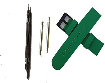 Replacement Leather Band for Lg G Watch R (olive green)