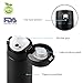 LifeSky Travel Coffee Mug, 16oz - Stainless Steel Double Wall Vacuum Insulation -Leakproof, Keeps Drink Warm/Cold up to 12Hrs -1 Click Open - BPA Free - Best for Traveling, Tea (Black)
