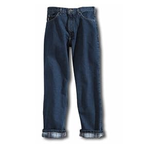 Carhartt® Straight Leg Flannel - lined Relaxed Fit Jeans 32