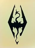 Elder Scrolls Skyrim Logo Black Sticker