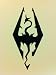 Elder Scrolls Skyrim Logo Black Sticker