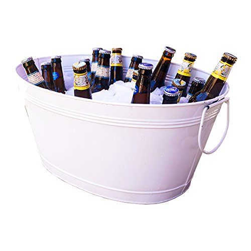 BREKX Great Beverage Tub, Large, White Arts Entertainment Party