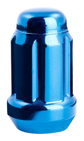 Gorilla Automotive 21122BL Small Diameter Acorn Blue 4 Lug Kit (12mm x 1.25 Thread Size) - Pack of 16