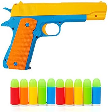Children's Mauser Toy Pistol Classic m1911 Kids Colorful Toy Gun with Soft Bullets Safety Shooter