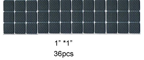 Shintop Self-stick PVC Anti-skid Pad 36 Piece Value Pack Furniture and Floor Protectors (square)