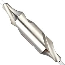 Magafor 125 Series High Speed Steel Combined Drill and Countersink, Uncoated (Bright) Finish, Radius Style, 118 Degrees