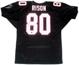 Andre Rison Atlanta Falcons Autographed Black Wilson Jersey with Bad Moon Inscription