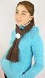 Handmade Lightweight Soft Pure Cotton Braided Scarf - Ultra Thin in Chocolate (100% Braided By Hand)