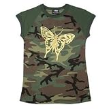 Girls Camo ''Butterfly'' T-Shirt