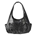 Bueno Washed Double Handle Shopper - Black