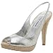 Steve Madden Women's Apres Platform Pump,Silver Leather,6.5 M