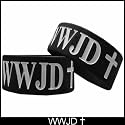 Wwjd What Would Jesus Do Designer Rubber Saying Bracelet #50