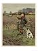 Country Boy and His Dog Scare Away Crows with a Rattle Giclee Poster Print by Agnes M. Clausen, 18x24