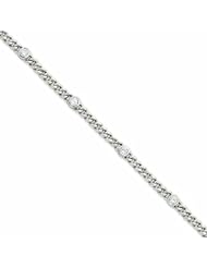 14K White Gold Fancy Diamond Bracelet Mtg