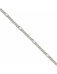 Genuine 14K White Gold White Gold Fancy Diamond Bracelet Mtg 13 Grams Of Gold 100% Satisfaction Guaranteed.