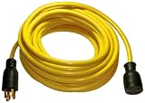 Conntek 20602 Generator Extension Cord 50-Foot 10/4 30 Amp 125/250 Volt 4 Prong Eextension Cord