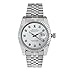 Sangdo Men's with Diamond Round Silver Stainless Steel Automatic Mechanical Watches
