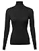 MBE Women's Basic Lightweight Ribbed Turtleneck Sweater