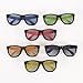 12 Pair Neon 80's Wrap style Sunglasses with Dark lenses