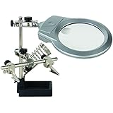 VELLEMAN VTHH3 HELPING HAND WITH MAGNIFIER, LED LIGHT AND SOLDERING STAND by Velleman