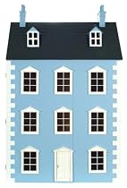 DOLLS HOUSE/ WOODEN/ THE DARTMOUTH/ BLUE/ GEORGIAN/ NEW