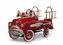 Pedal Fire Truck Deluxe (red body with white graphics) by American Retro