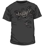 Sesame Street Vampire Count Von Count Gray T-Shirt Tee