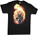Ghost Rider Skull Flames Black Shirt