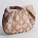 Coach Signature Op Art Parker Mini Skinny Coin Case Bag w Key Chain 42455 Rose Gold
