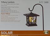 Hampton Bay Solar Tiffany Lantern Outdoor Garden / Landscape Light, Bronze Finish