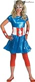  : Captain America Girl Child/Teen Costume Child (Junior (7-9))