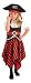 Rubies Kids Pirate Girl Costume Medium ages 5-7