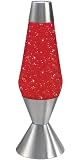 Lava Lite 16" Glitter Lamp - Red Liquid/Silver Glitter